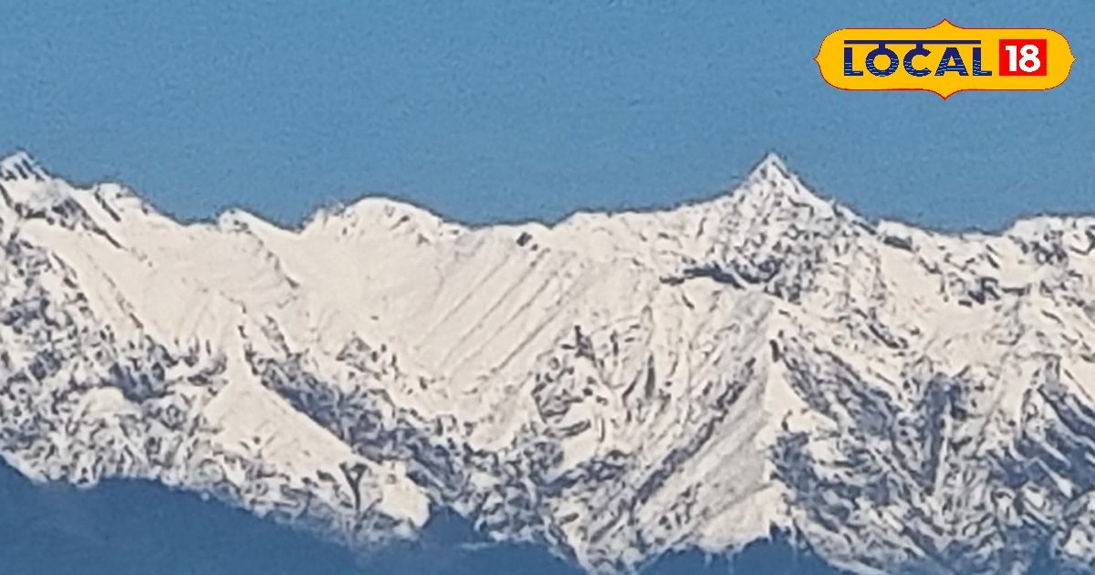 Himachal Snowfall: Dhauladhar hills are laden with snow, this place is Switzerland of Himachal